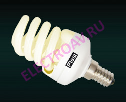 Энергосберегающая лампа Flesi Spiral 15W Full New 220V E14 2700K 98x45 I68SS0152700E14 (в коробке 50 шт.)