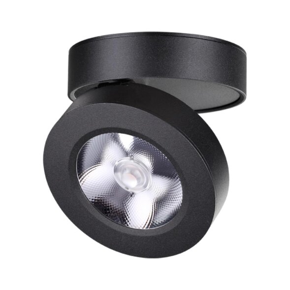 357985 NT19 077 черный Накладной светильник IP20 LED 3000К 12W 220V GRODA