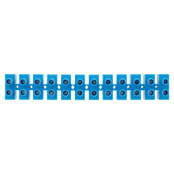 Клеммная винтовая колодка KВ-25 10-25, ток 60 A, полипропилен синий REXANT (10 шт./уп.)