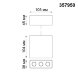 357950 NT19 026 белый/черный Накладной светильник IP20 LED 3000К 7W 220-240V BELLA