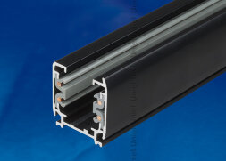 UBX-AS4 BLACK 100 POLYBAG Шинопровод осветительный. тип А. Трехфазный. Цвет черный. Длина 1 м. Упаковка полиэтиленовый пакет.