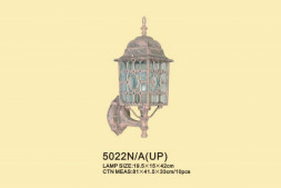 FL-5022N/A(UP) Фонарь настенный 19,5*19,5*42 см, IP 55. энергосберегающая лампа 15W, 220V, Аллюминий, прозрачное стекло Б/лампы