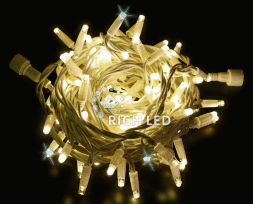 Светодиодная гирлянда Rich LED Нить 10 м, 220 В, герметичный колпачок, IP 65, мерцающая, соединяемая