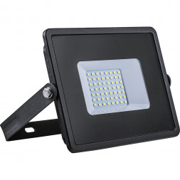Прожектор светодиодный 2835 SMD 50W 6400K IP65  AC230V/50Hz, черный, LL-921