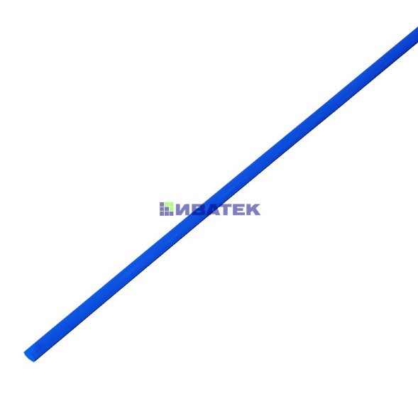 Трубка термоусаживаемая ТУТ 4,0/2,0мм, синяя, упаковка 50 шт. по 1м, PROconnect