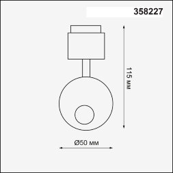 358227 NT19 037 хром Модуль к 358212-358224  IP20 LED 3000K 5W 220V OKO