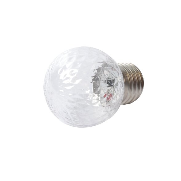 LED-D45-1W/6000K/E27/CL/С PINEAPPLE Лампа декоративная светодиодная. Форма "Ананас", прозрачная. Дневной свет (6000K). Картон. ТМ Volpe