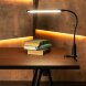 TLD-572 Black-LED-500Lm-4500K-Dimmer Светильник настольный светодиодный на струбцине. 7W. Сенсорный выключатель. Диммер. Черный. ТМ Uniel