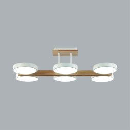 8030/108CL LEDIO LN25 264 белый, дерево/металл, акрил Потолочный светильник LED 108W 3000-6000К 220V