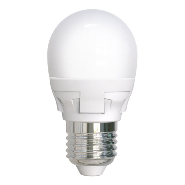 LED-G45 7W/6500K/E27/FR PLP01WH Лампа светодиодная. Форма «шар», матовая. Серия ЯРКАЯ. Дневной белый свет (6500K). Картон. ТМ Uniel