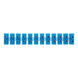 Клеммная винтовая колодка KВ-40 25-40, ток 100 A, полипропилен синий REXANT (10 шт./уп.)