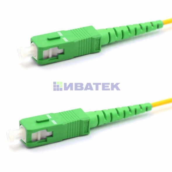 Патч-корд оптический соединительный (SM), 9/125 (OS2) SC/APC-SC/APC, (Simplex), LSZH, 7м REXANT