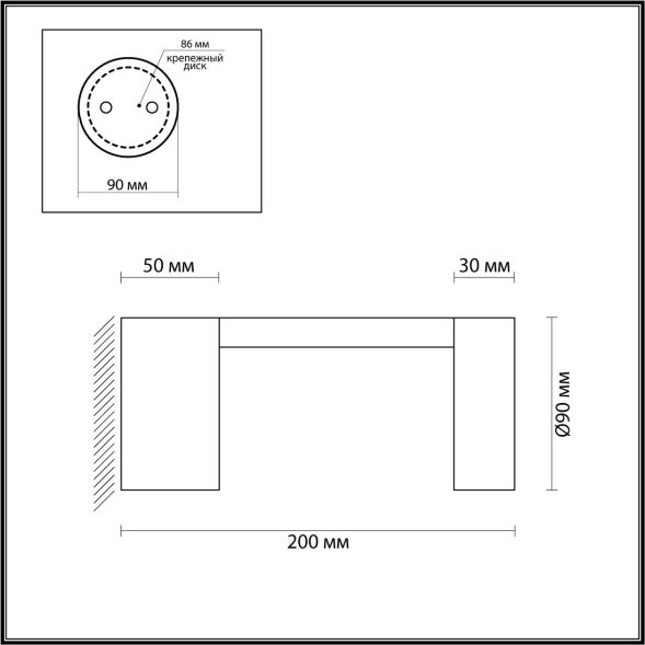6657/10WL NATURE ODL24 627 черный/металл Уличный настенный светильник IP65 LED 10W 4000K AC85-265V T