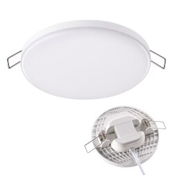 358141 NT19 078 белый Встраиваемый светильник IP20 LED 3000K 12W 85 - 265V MOON