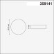 358141 NT19 078 белый Встраиваемый светильник IP20 LED 3000K 12W 85 - 265V MOON