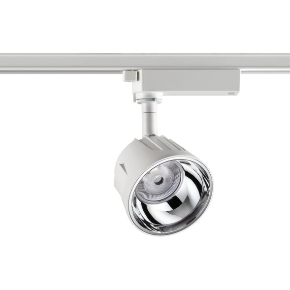 358721 PORT NT21 094 белый/хром Светильник трековый однофазный трехжильный IP20 LED 4000K 20W 100-26