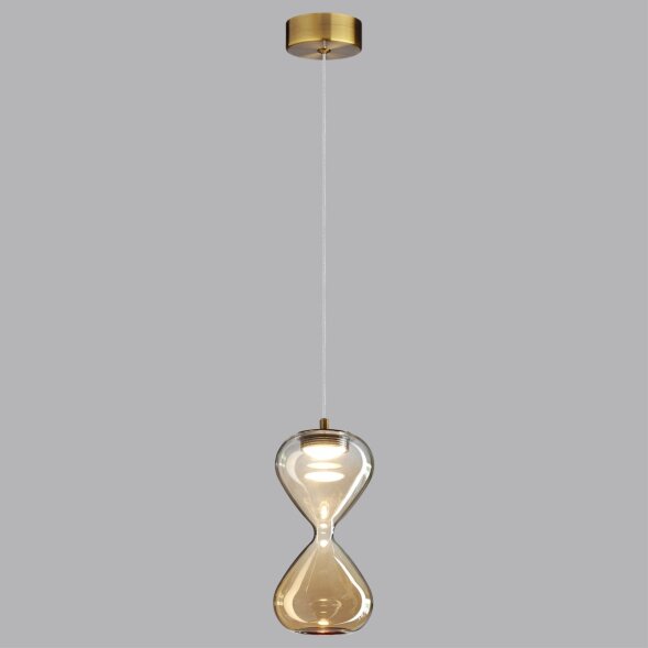 5093/4L PENDANT ODL25 415 античн.бронза/прозрачн./янтарный градиент/металл/стекло Подвес LED 4W 4000