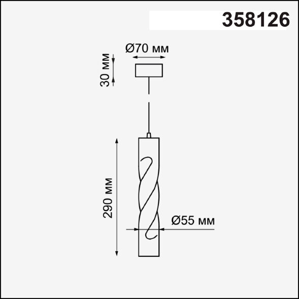 358126 NT19 067 золото Накладной светильник, длина провода 1м IP20 LED 3000K 12W 160 - 265V ARTE