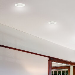 357907 NT19 090 белый Встраиваемый светильник IP44 LED 4000K 10W 100-265V DRUM