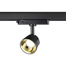 358720 PORT NT21 120 черный/золото Трехфазный трековый светодиодный светильник IP20 LED 4000K 10W 10