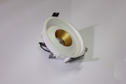 Накладное декоративное кольцо (белое/золото) FRAME RING OUT WH-GL в светильники серии ROUND-OUT-02/03 and ROUND-IN-03/04