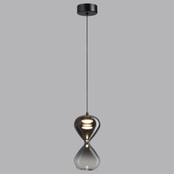 5092/4LA PENDANT ODL25 415 черный/дымчатый градиент/прозрачн./металл/стекло Подвес LED 4W 4000K 388Л
