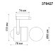 370427 NT19 100 черный Трековый светильник IP20 GU10 50W 220V PIPE