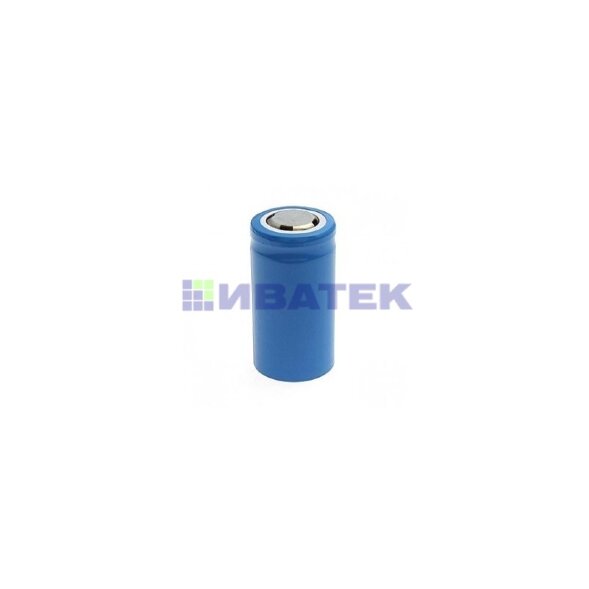 Аккумулятор Li-ion 18350, 3,7В, 900мАч, без платы защиты, плоский контакт, 10 шт, коробка REXANT