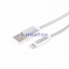 Кабель USB-A – Lightning для Apple, 2,4А, 1м, в металлической оплетке REXANT