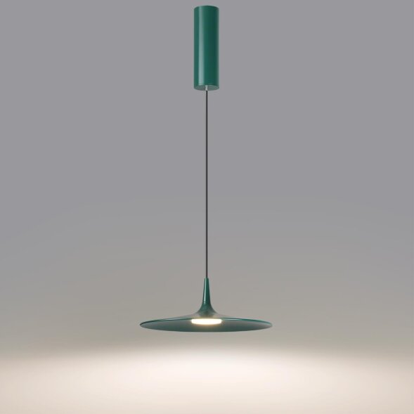 7037/12L HIGHTECH ODL25 305 темно-зеленый/металл/акрил Подвесной светильник IP20 LED 12W 3000K AC90-