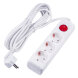 S-GCU3-5B WHITE Удлинитель серии Ultra, шнур 5м., 3 гнезда, 16A, с/з. Белый. TM Uniel