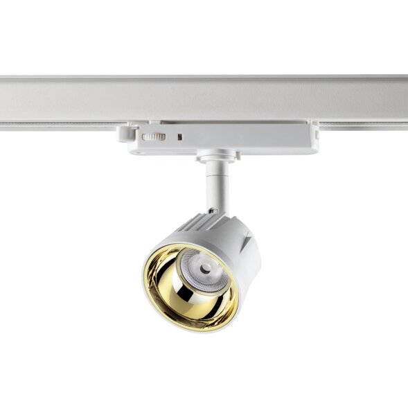 358716 PORT NT21 120 белый/золото Трехфазный трековый светодиодный светильник IP20 LED 4000K 10W 100