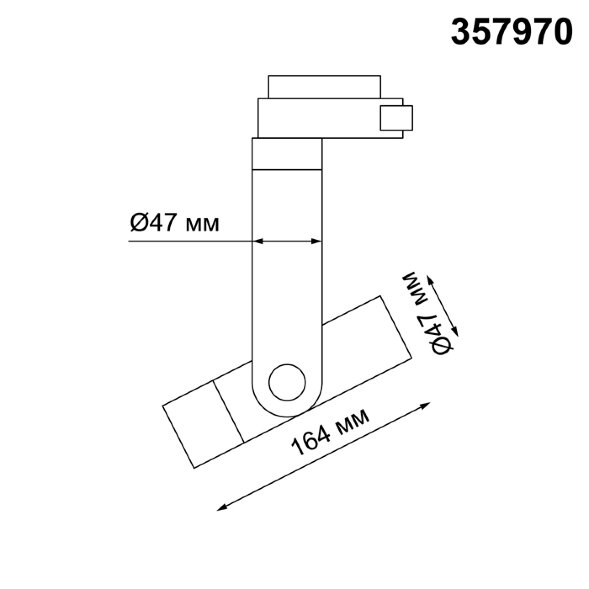 357970 NT19 045 белый Трековый светильник IP20 LED 3000К 12W 220V LEPIDE