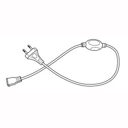 UCX-Q220 SP2-A67-NNN WHITE 1 STICKER Провод электрический для подключения монохромных светодиодных лент ULS-3528-2835 сетевого напряжения к сети 220В. 7х10мм.