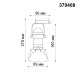 370408 NT19 099черный Трековый светильник IP20 GU10 50W 220V UFO