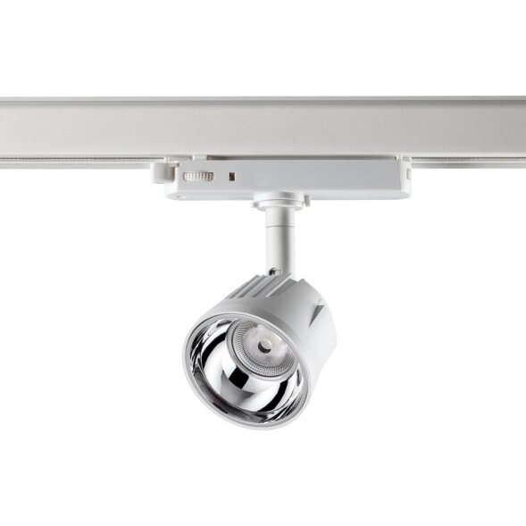 358713 PORT NT21 120 белый/хром Трехфазный трековый светодиодный светильник IP20 LED 4000K 10W 100-2